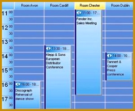 Booking of rooms and public guidance with digital signage software 279229