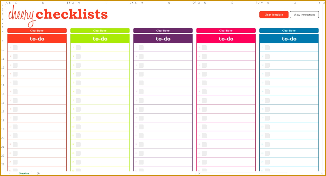 weekly to do list template excel ccl tab checklistsblank 1302704