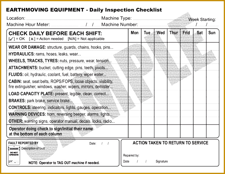 Equipment Checklist 578744