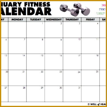 workout calendar template 372372