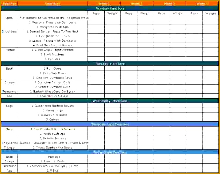 template in ing search terms daily workout schedule template workout 597753