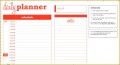 4 Daily Planner Template
