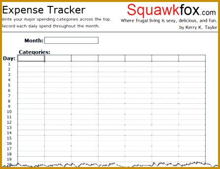 Expense Tracker Spreadsheet 344447