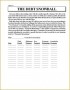 3 Debt Snowball Reduction Table Template