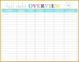 9 Debt Snowball Spreadsheet Template