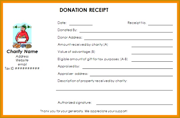 8 donation receipt template 607398