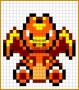 6 Dragon Pixel Art Template