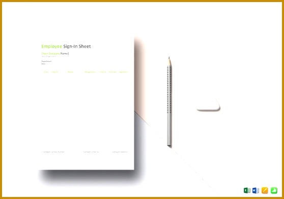 Employee Sign in Sheet Word 390558