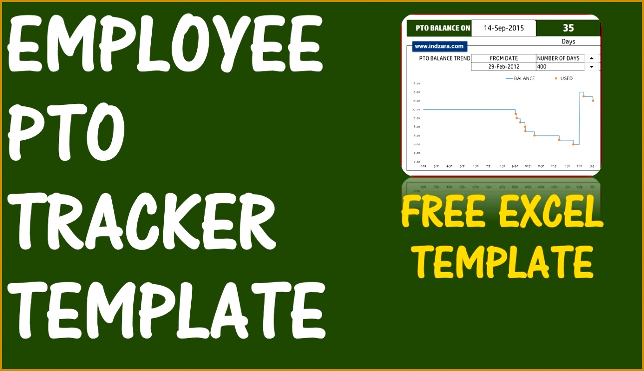 PTO Calculator Excel Template Employee PTO Tracker Vacation Tracker v1 7431290