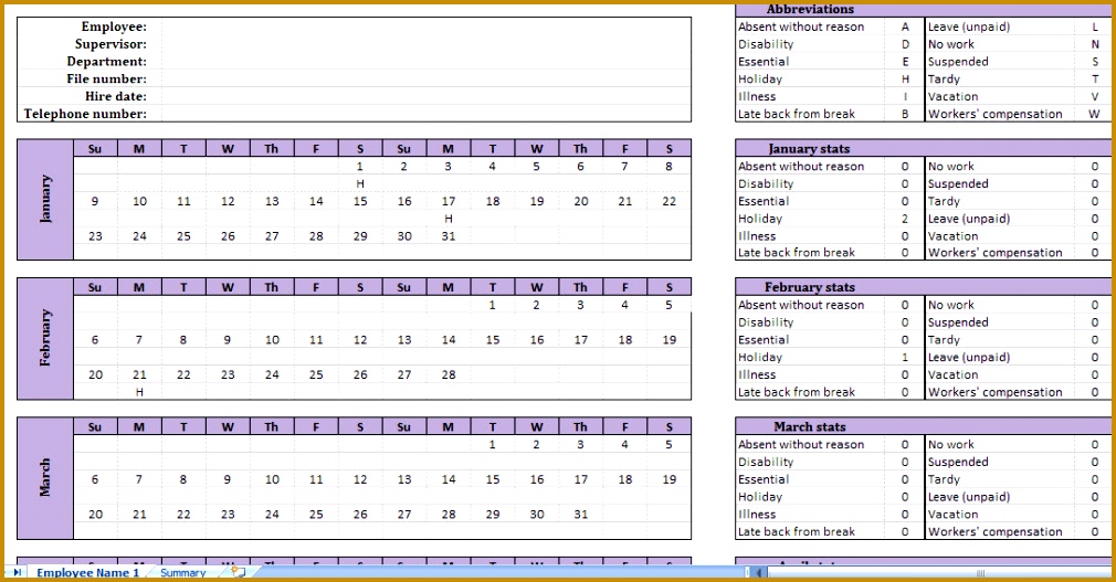 attendance tracking 5271010