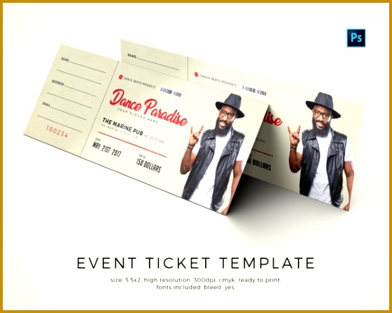 event ticket templates 446558