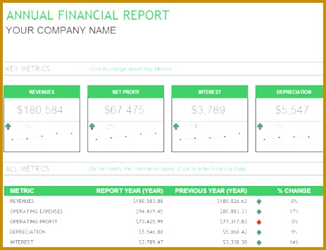 Annual financial report Annual financial report Excel 355463