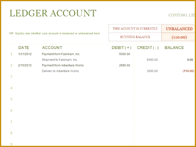 Monthly Pay ledger Template in Excel Format 513684