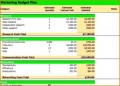 7 Excel Marketing Plan Budget Sheet Template