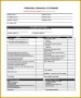 6 Excel Personal Financial Statement Template