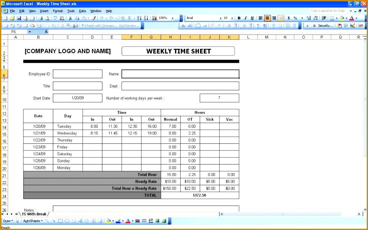Time Sheet Template Excel Time Sheets · Checkbook Register 7441190