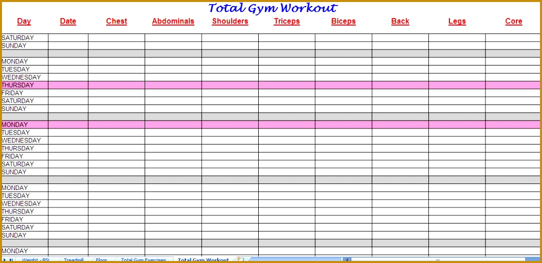 total gym workout plan 1083526