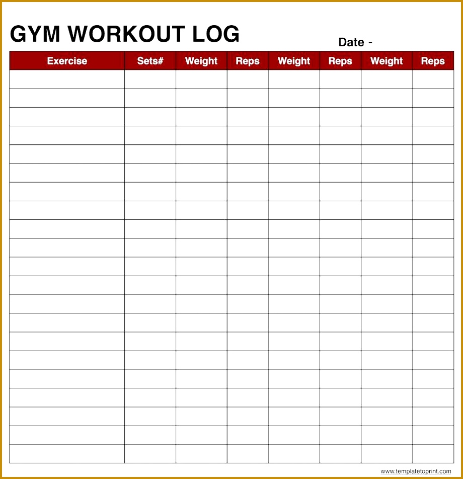 workout log template excel 952920