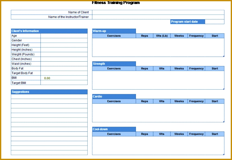 Exercise planner 514744