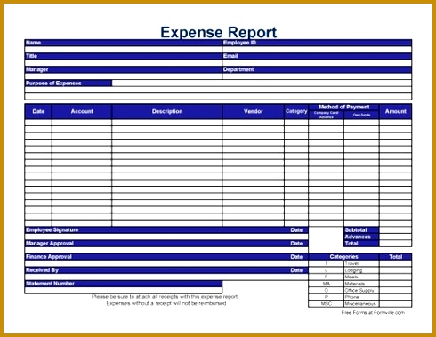 expense report template 379490
