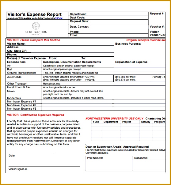 expense report template 604558