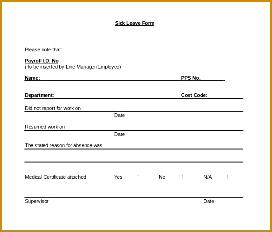 Sample Medical Leave Form 13 Download Free Documents in PDF Word 544465