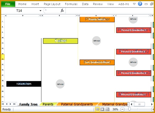 Family Tree Template Excel 391539