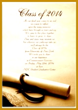 Degree Background Graduation Announcement Sample 159223