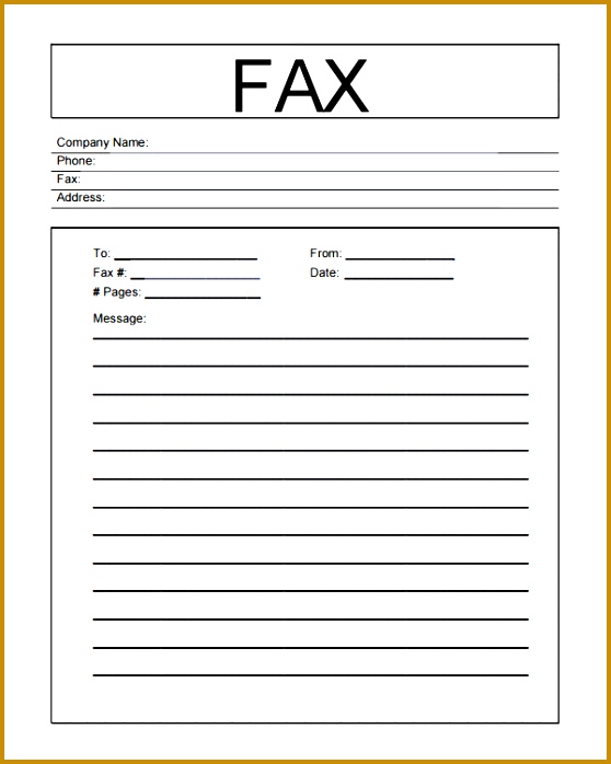 fax cover sheet template 698558