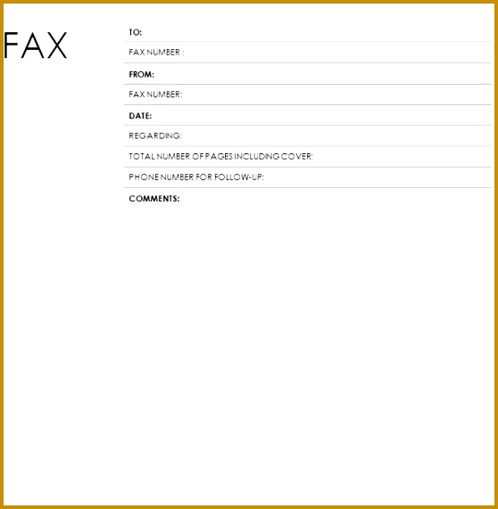 fax cover sheet with block design 571558