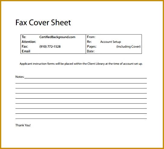 sample basic fax cover sheet 494544