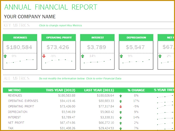 Financial Statement Template 558744