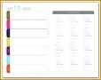 10 Fitness Schedule Template