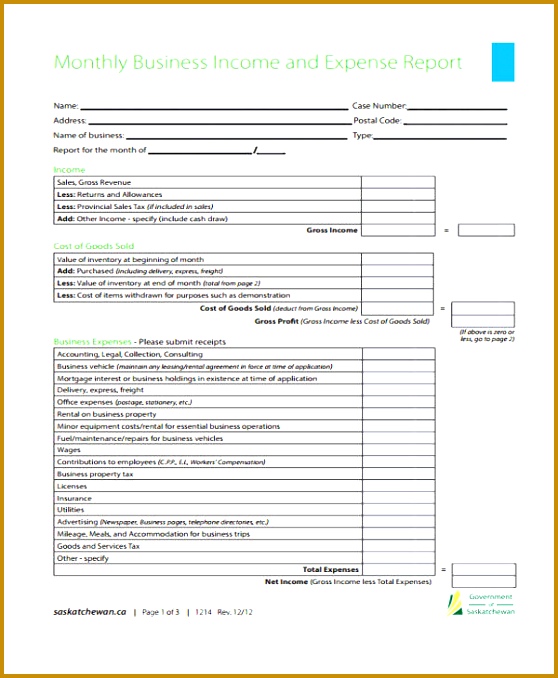 36 Monthly Report Samples abhfb Monthly Business Expense Report 678558