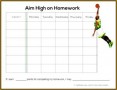 4 Homework Chart Template