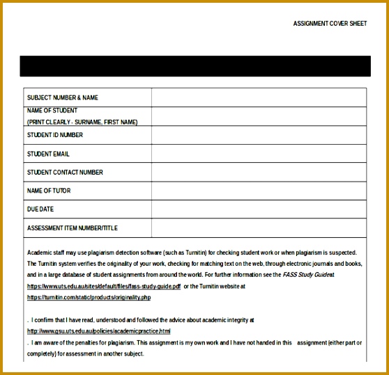assignment sheet template 539558