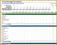 4 House Hold Budget Spreadsheet Example