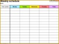7 Household Work Schedule Template