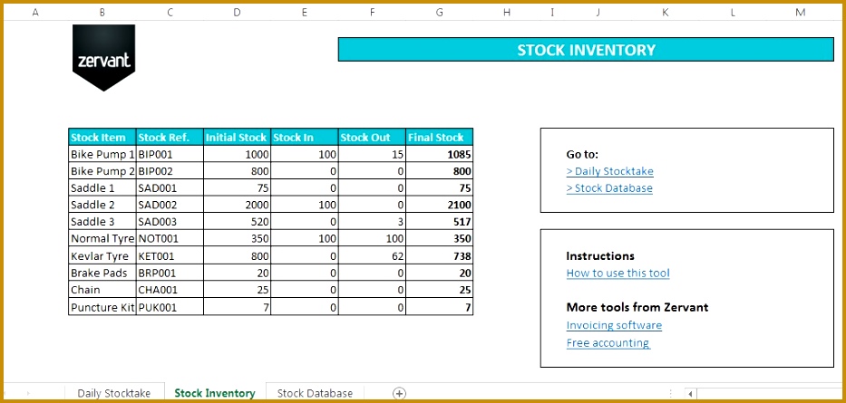 Free Inventory and Stock Management Tool in Excel vstXw Zervant s Stock Management Tool Download Your Free Template 445933