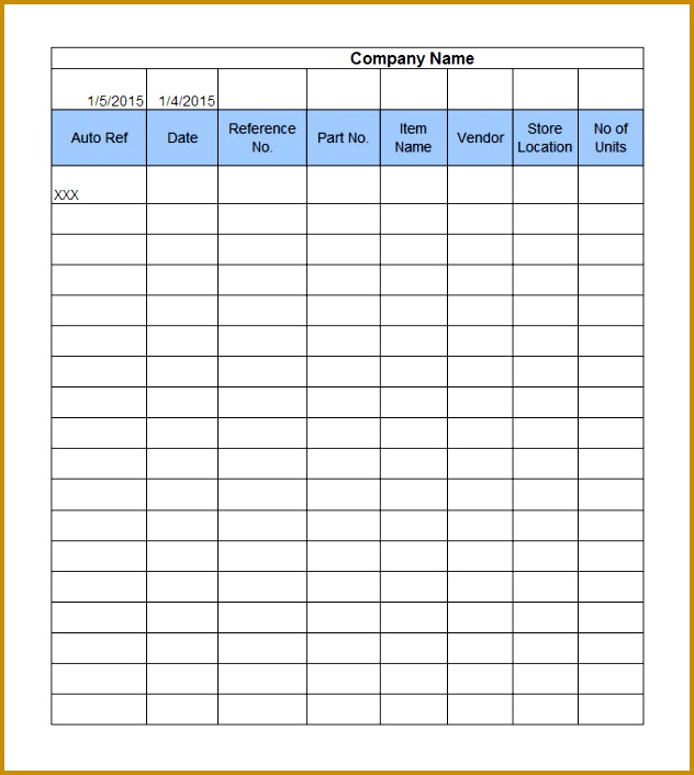 Inventory Management Template 8 Free Excel PDF Documents czcqg Inventory Management Template Free Sample Example Format 706632