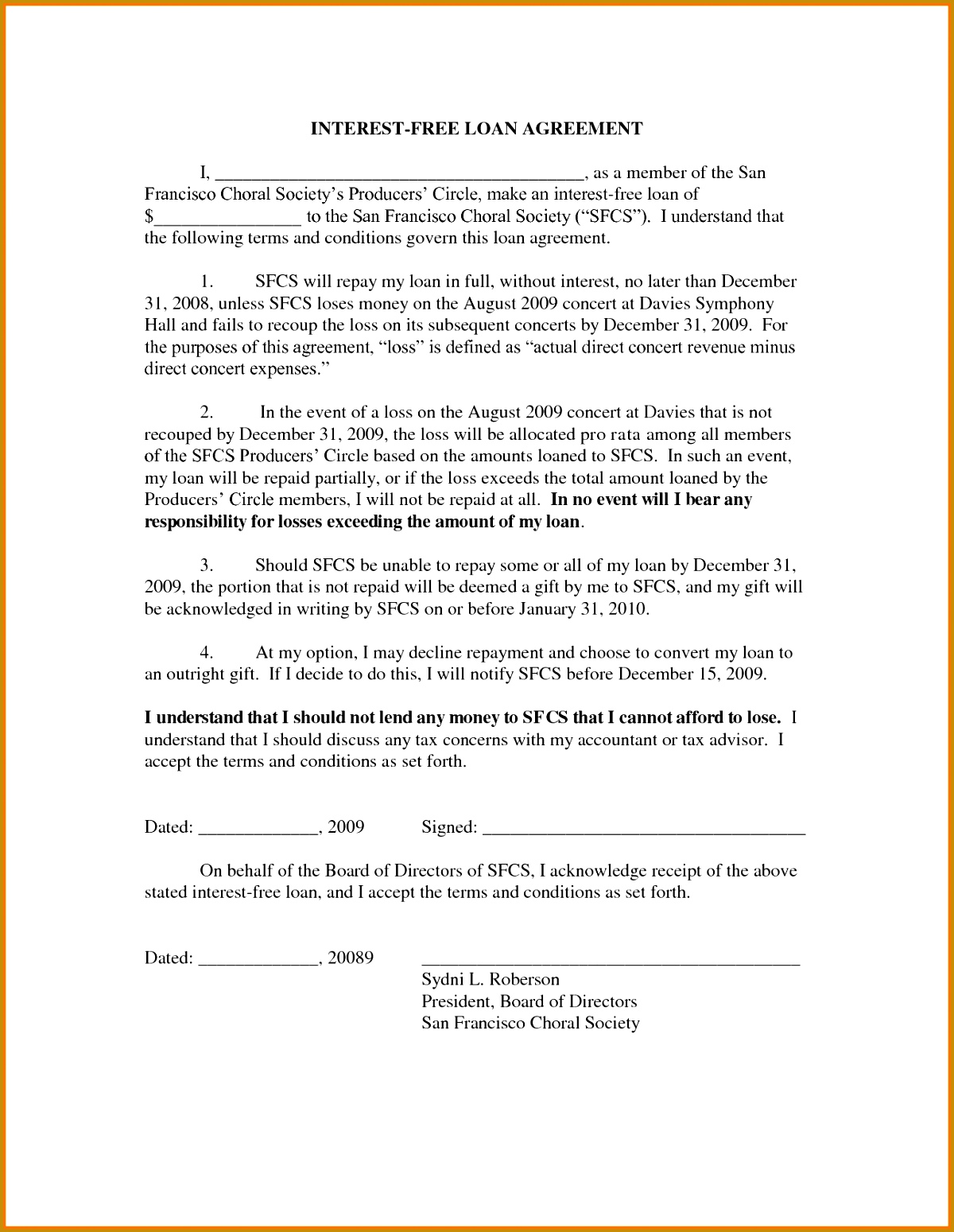 7 free loan agreement template 15491200