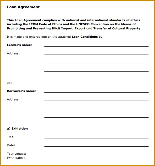 sample loan agreement 576539