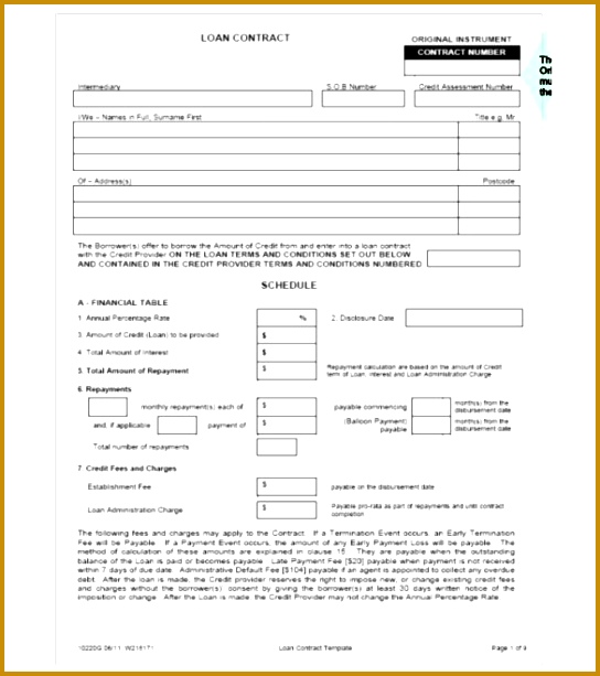 loan agreement template 613544