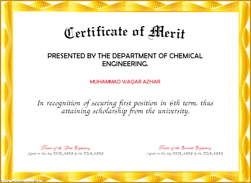 nomination certificate template 6 merit certificate templates excel pdf formats 878642