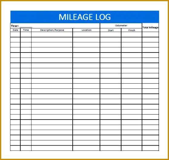daily mileage log 530558