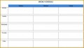10 Monthly Class Schedule Template
