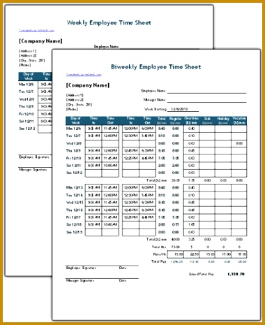 timesheet excel template 380465