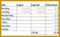 4 Monthly Timesheet Excel Template