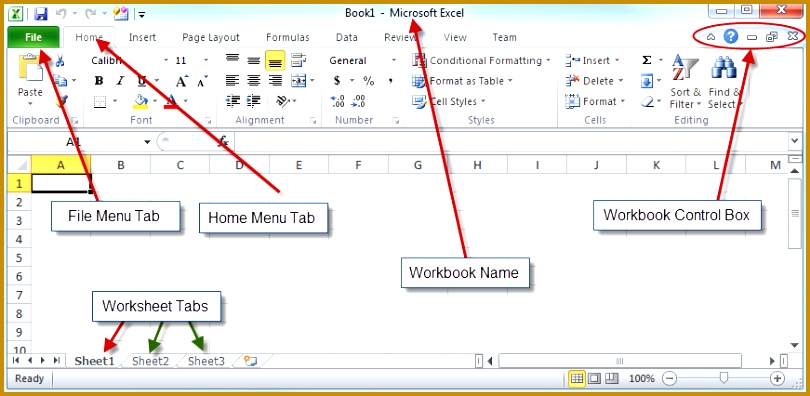 microsoft excel basics an introduction to the excel workbook for 396810