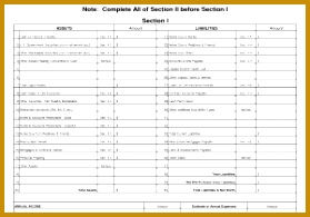 Real Estate Financial Statement Template and Free Printable Personal Financial Statement Excel Blank Personal 279195